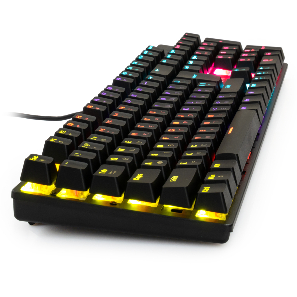 Игровая клавиатура Vinga KBGM-101 LED Red Switch USB Black (KBGM-101_Black) фото