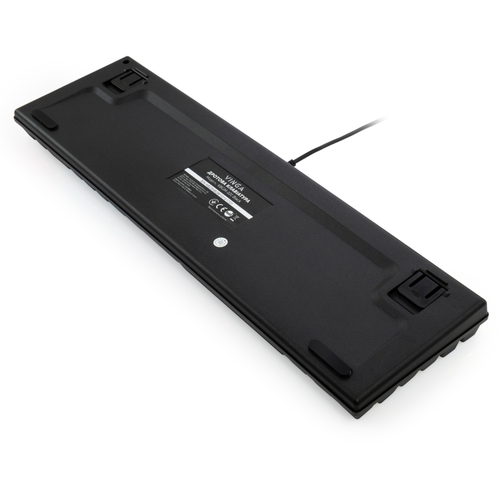Игровая клавиатура Vinga KBGM-101 LED Red Switch USB Black (KBGM-101_Black) фото