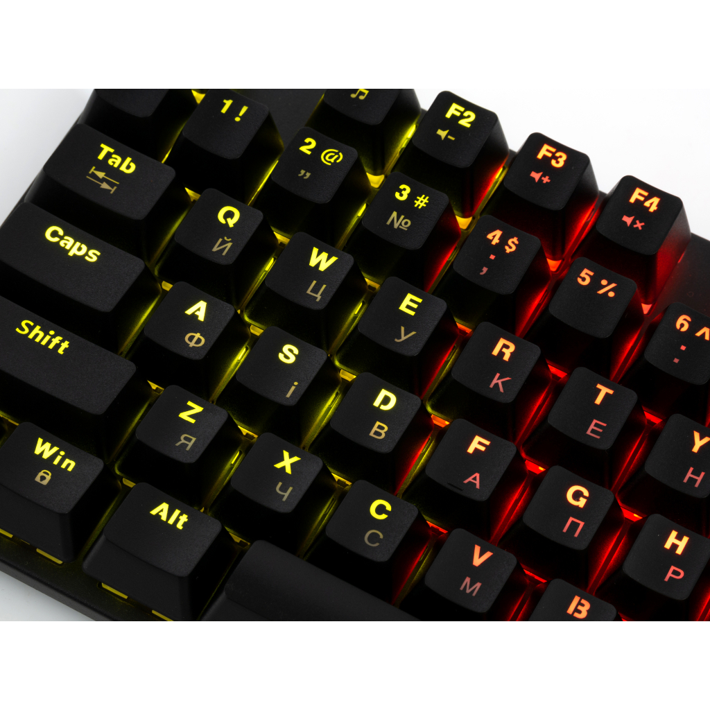 Игровая клавиатура Vinga KBGM-101 LED Red Switch USB Black (KBGM-101_Black) фото