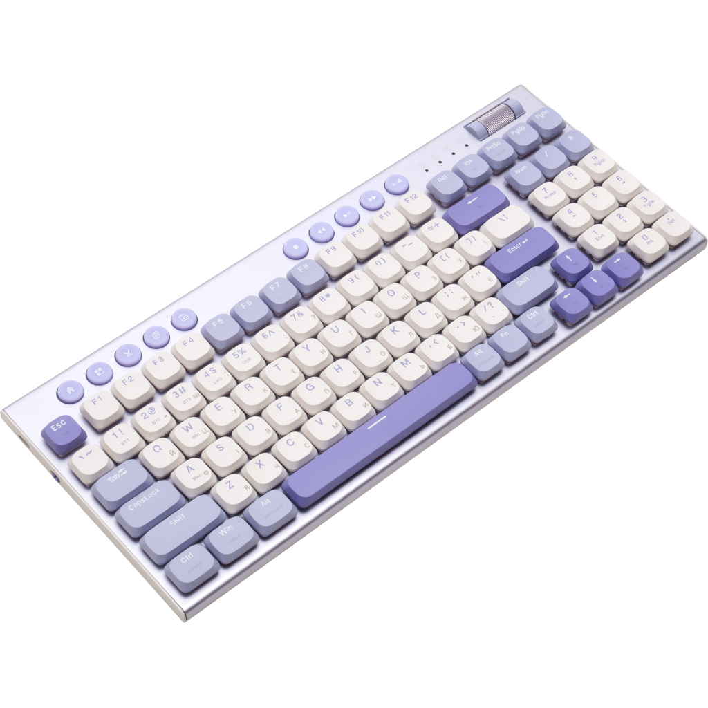 Ігрова клавіатура Thunderobot K96 Tri-mode Red Switch UA Purple (6932066308223) фото