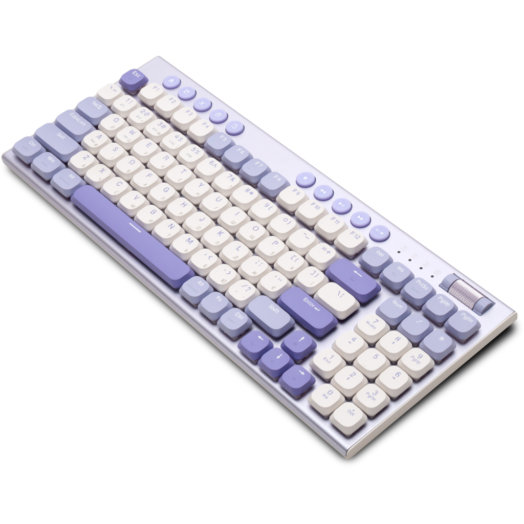 Ігрова клавіатура Thunderobot K96 Tri-mode Red Switch UA Purple (6932066308223) фото