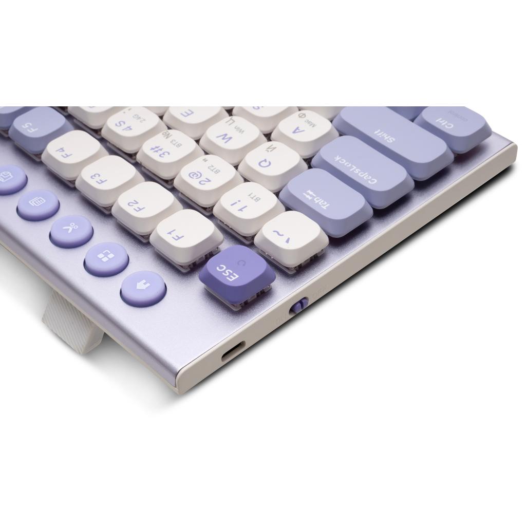 Ігрова клавіатура Thunderobot K96 Tri-mode Red Switch UA Purple (6932066308223) фото