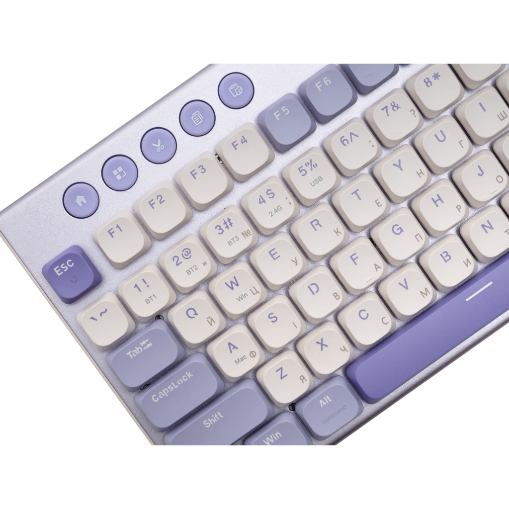 Ігрова клавіатура Thunderobot K96 Tri-mode Red Switch UA Purple (6932066308223) фото