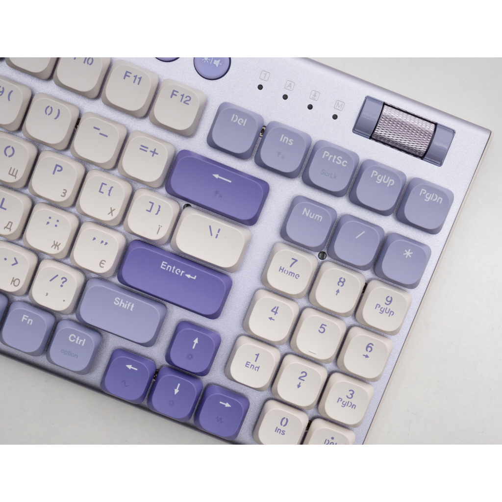 Ігрова клавіатура Thunderobot K96 Tri-mode Red Switch UA Purple (6932066308223) фото