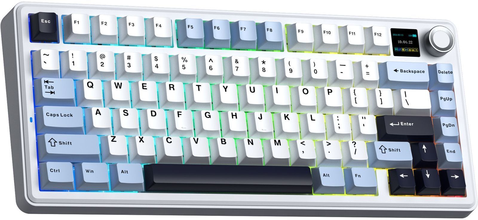 Ігрова клавіатура Aula F75 MAX Wireless/Bluetooth UA White/Blue (6978080501158) фото2