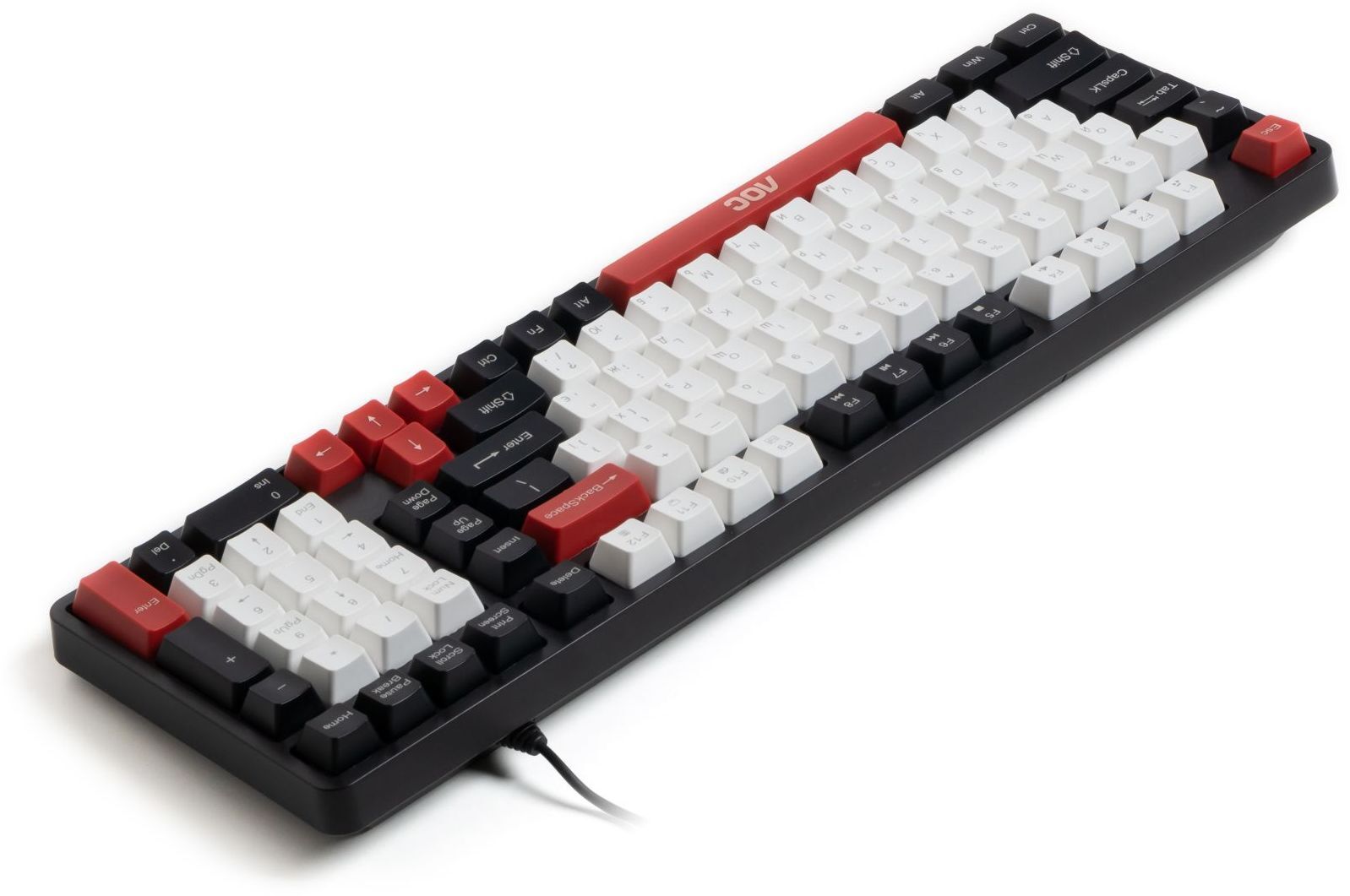 Ігрова клавіатура AOC GK116H1 LED USB UA White/Red/Black (GK116H1/97) фото4