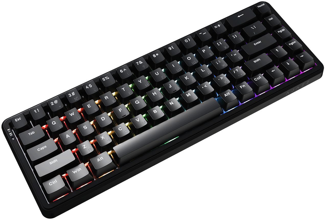 Ігрова клавіатура Ajazz AK680 MAX Magnetic Switch RGB USB Black (AK680-WM-B-A) фото3