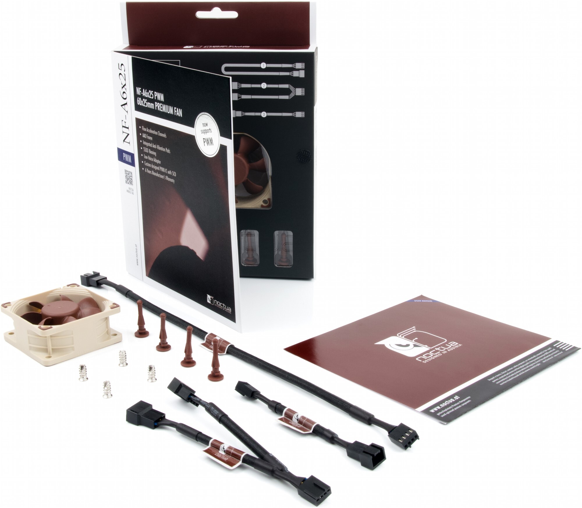 Вентилятор для корпуса Noctua NF-A6x25 PWM (NF-A6x25 PWM) фото