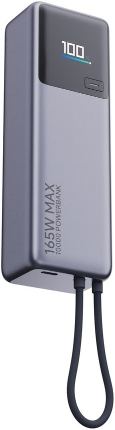 Павербанк Xiaomi 10000mAh 165W Integrated Cable сірий фото