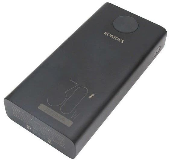 Павербанк Romoss 30000mAh PEA30 30W чорний фото