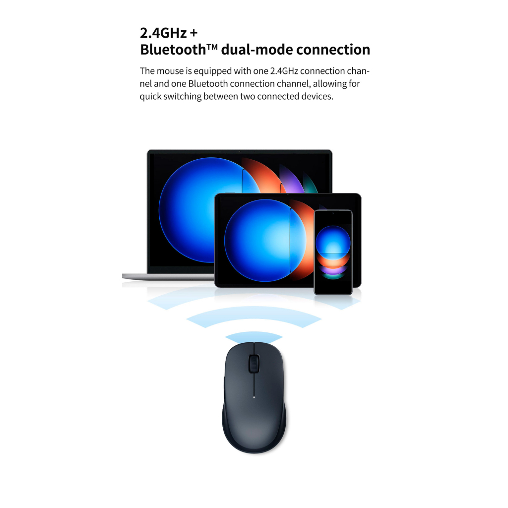Миша Xiaomi Dual-mode Wireless Mouse 2 Black (BHR8850GL) фото6