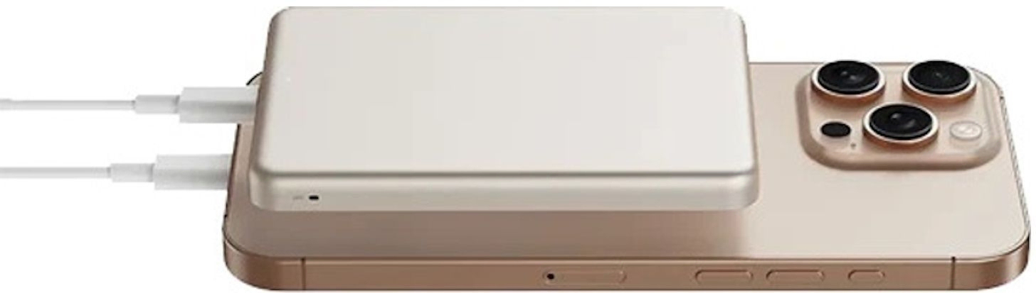 Павербанк Xiaomi Super Slim Magnetic 5000mAh золотой фото