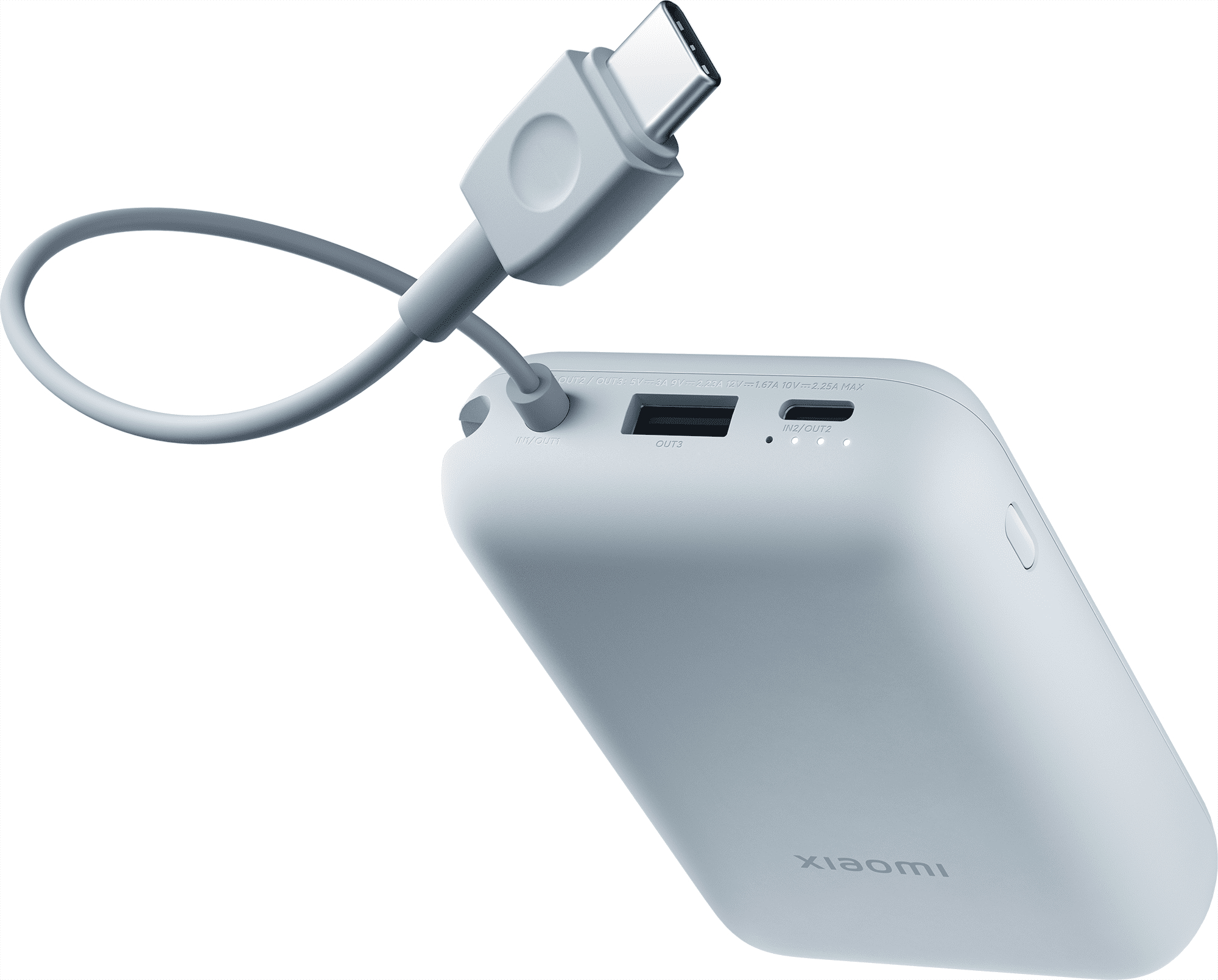 Павербанк Xiaomi 10000mAh(Integrated Cable) синій фото