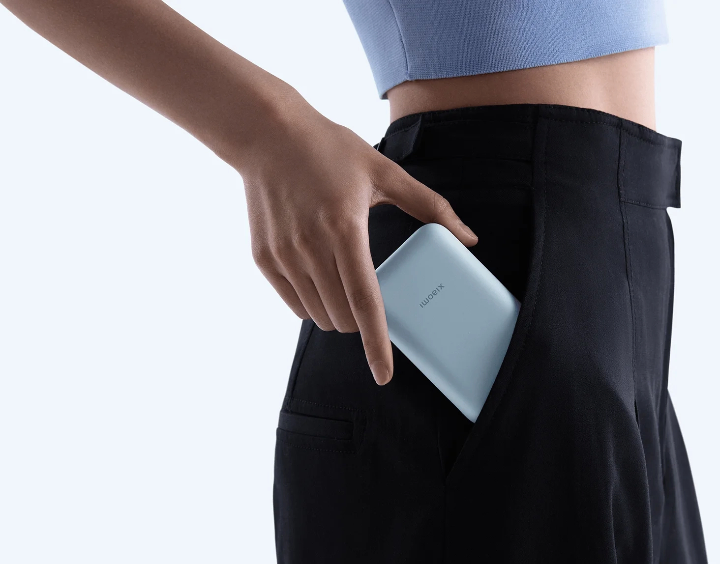Павербанк Xiaomi 10000mAh(Integrated Cable) синій фото