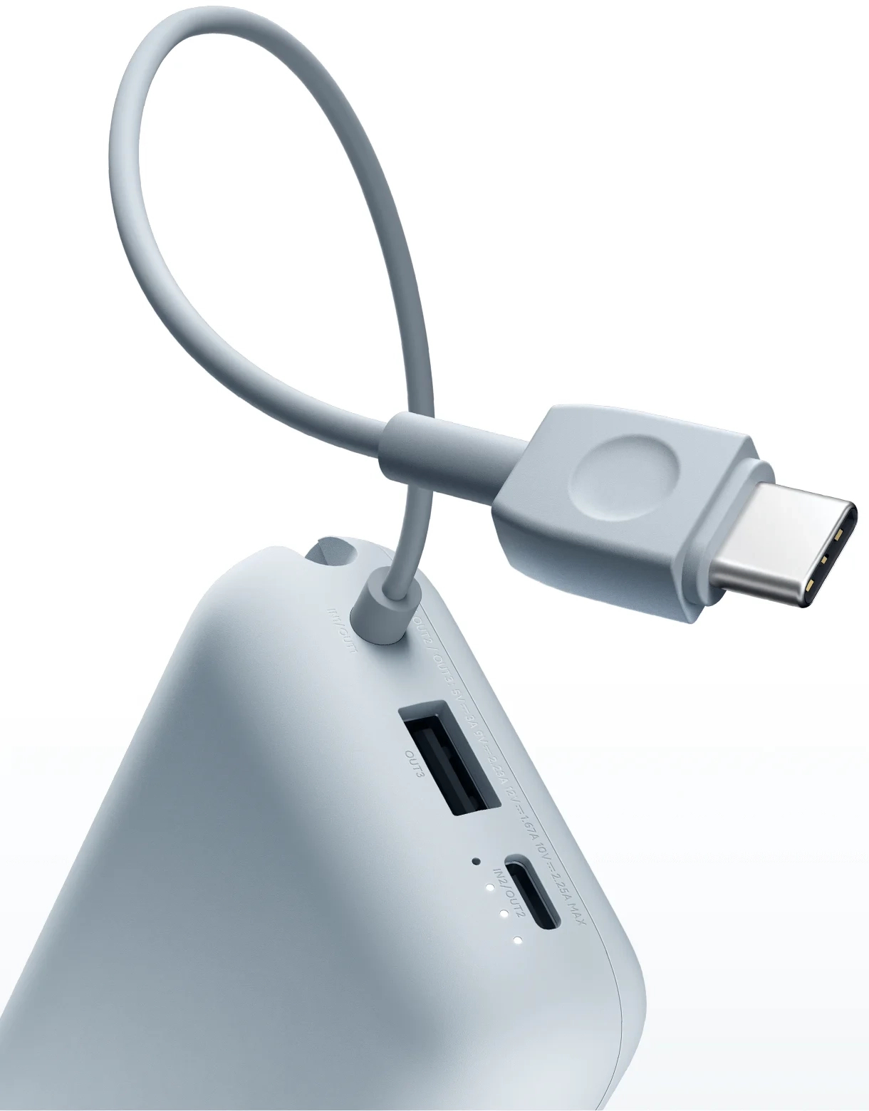 Павербанк Xiaomi 10000mAh(Integrated Cable) синій фото