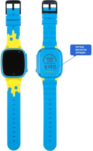 Смарт-годинник для дітей AmiGo GO008 GLORY GPS WIFI Blu-Yel фото6