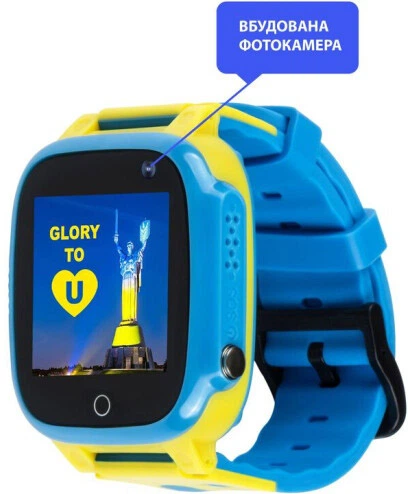 Смарт-годинник для дітей AmiGo GO008 GLORY GPS WIFI Blu-Yel фото3
