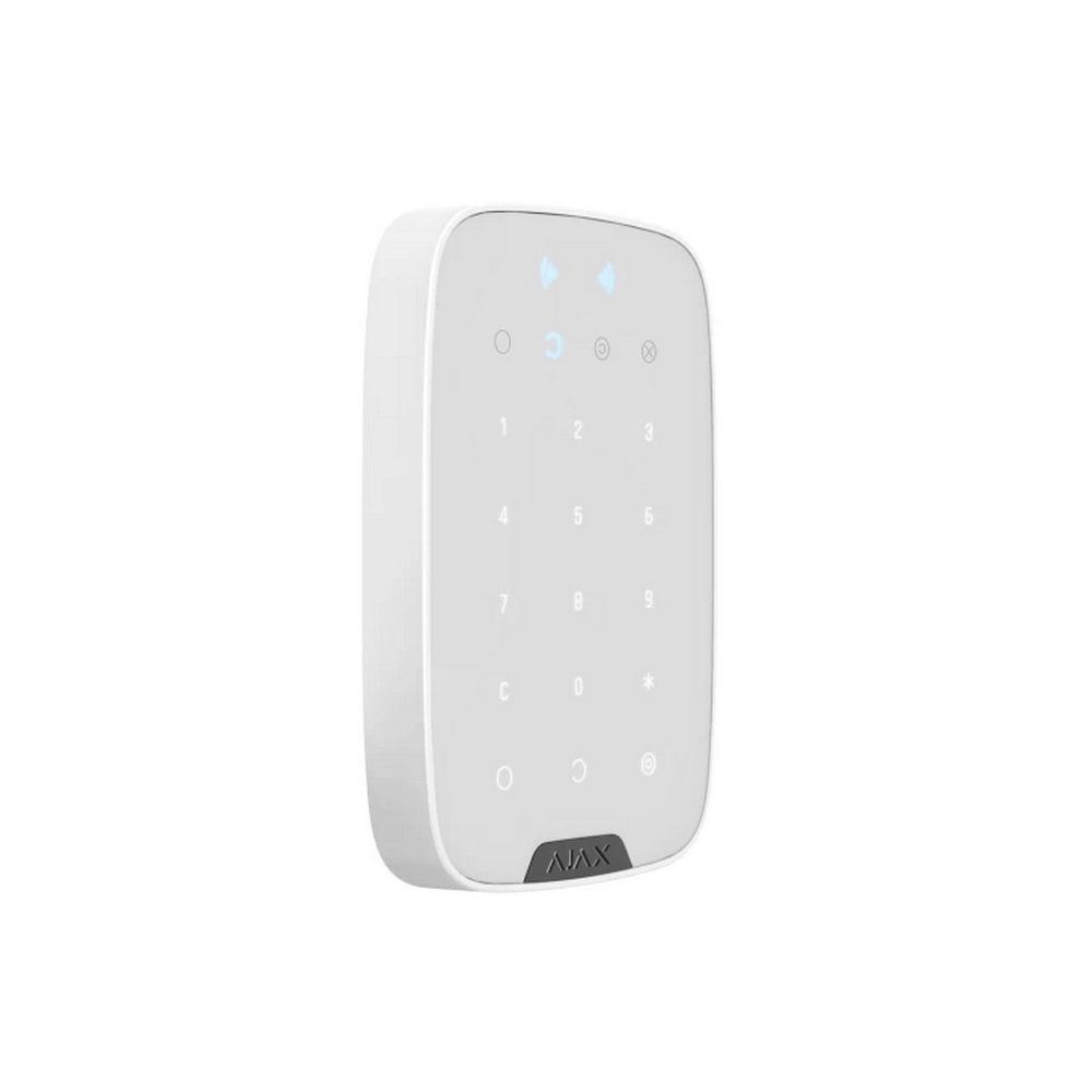 Бездротова сенсорна клавіатура Ajax KeyPad Plus White (38253.83.WH1) фото