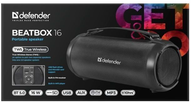 Акустична система Defender Beatbox 16 Black (65216) фото4