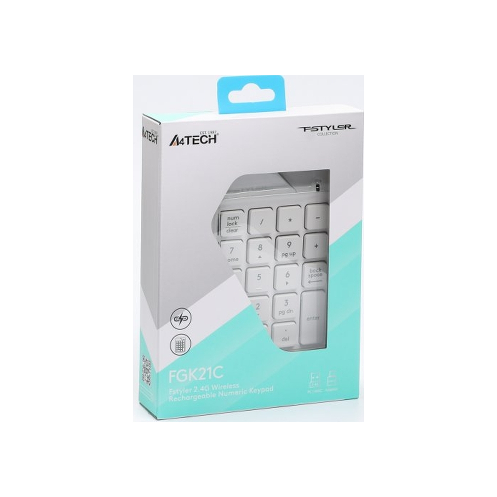 Клавиатура A4Tech FGK21C Wireless White (4711421994057) фото7