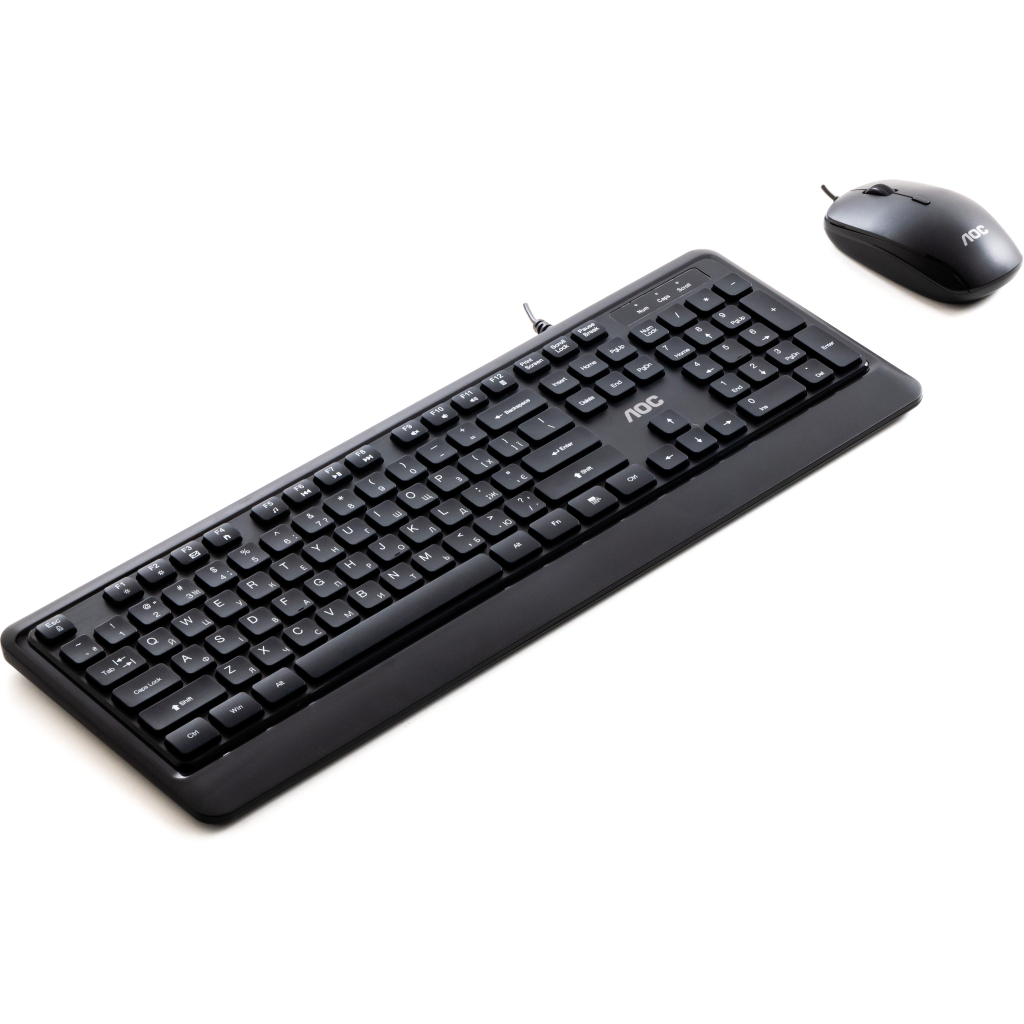 Комплект AOC KM220B USB UA Black (KM220B/97) фото