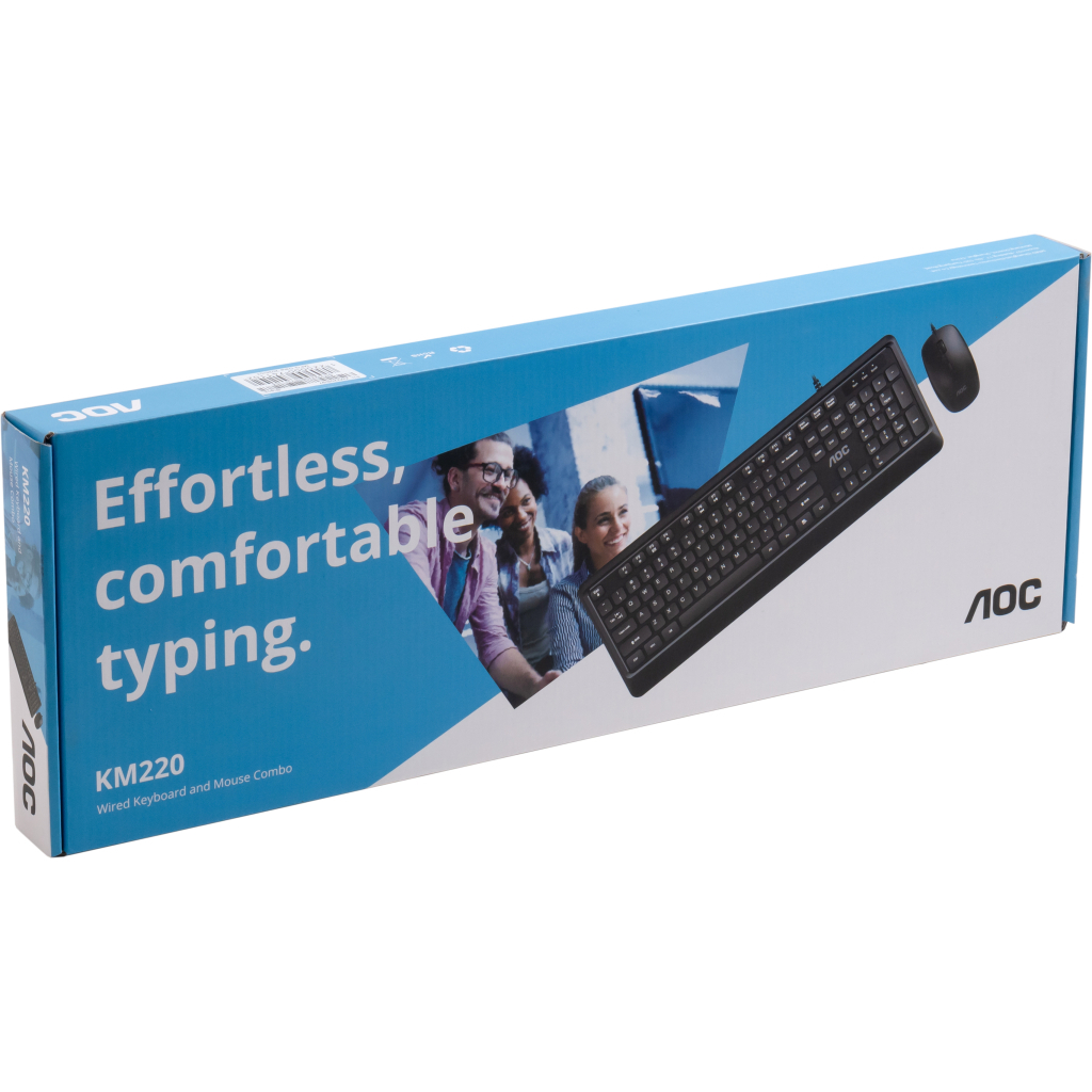 Комплект AOC KM220B USB UA Black (KM220B/97) фото