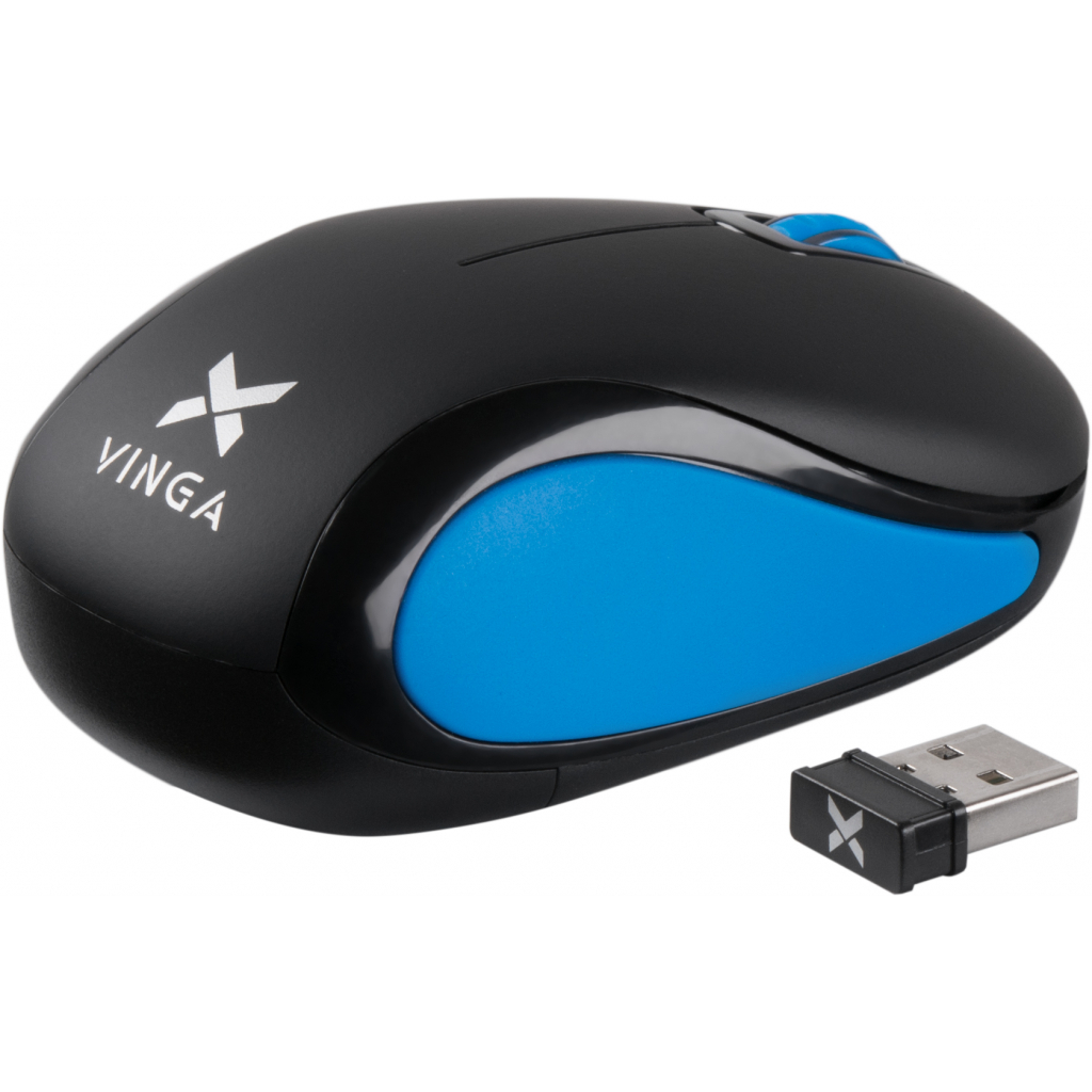 Мишка Vinga MSW-907 black - blue фото2