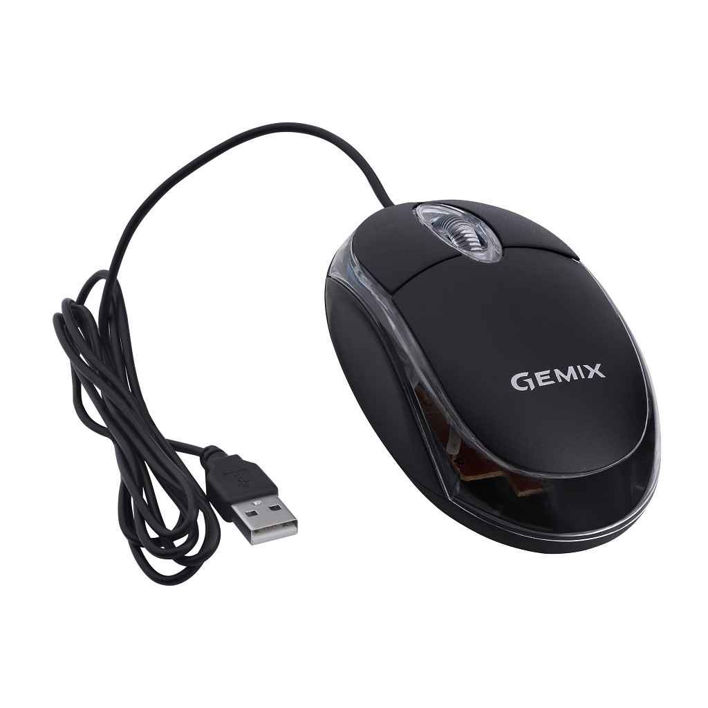 Мишка Gemix GM105 USB black (GM105Bk) фото