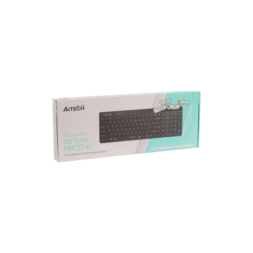 Клавіатура A4Tech FBK23 AS Wireless/Bluetooth Black (4711421001168) фото8