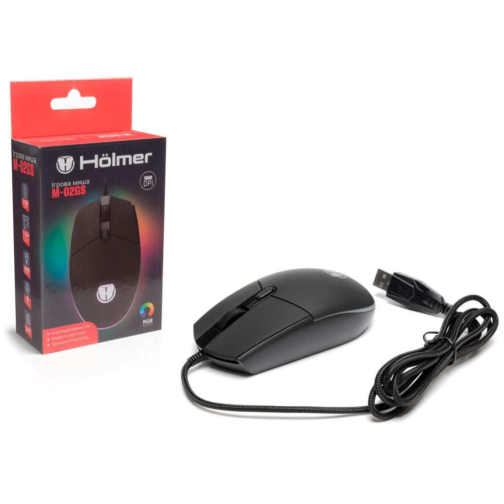 Мышь Hölmer M-02GS USB Black (M-02GS) фото6