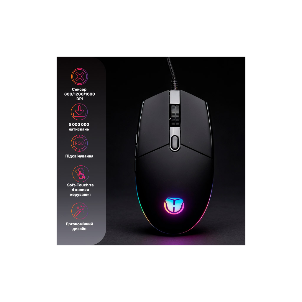 Мышь Hölmer M-02GS USB Black (M-02GS) фото12