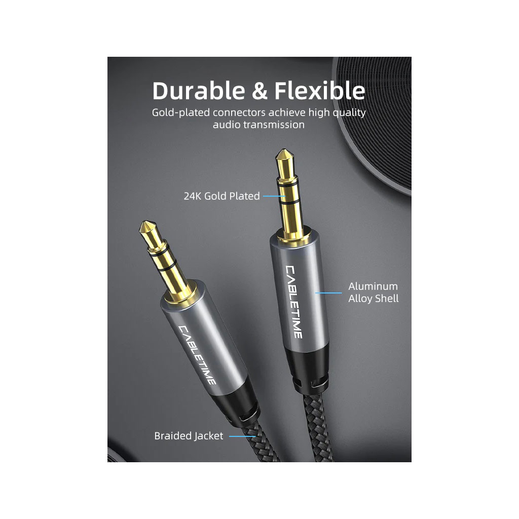 Кабель 3.5mm M to 3.5mm M 1.8m Cabletime (CA915262) фото4