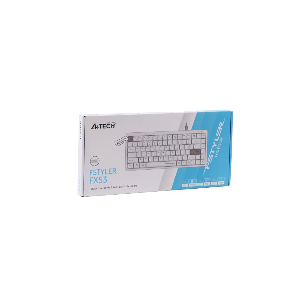 Клавіатура A4Tech FX53 USB UA White (4711421002400) фото7