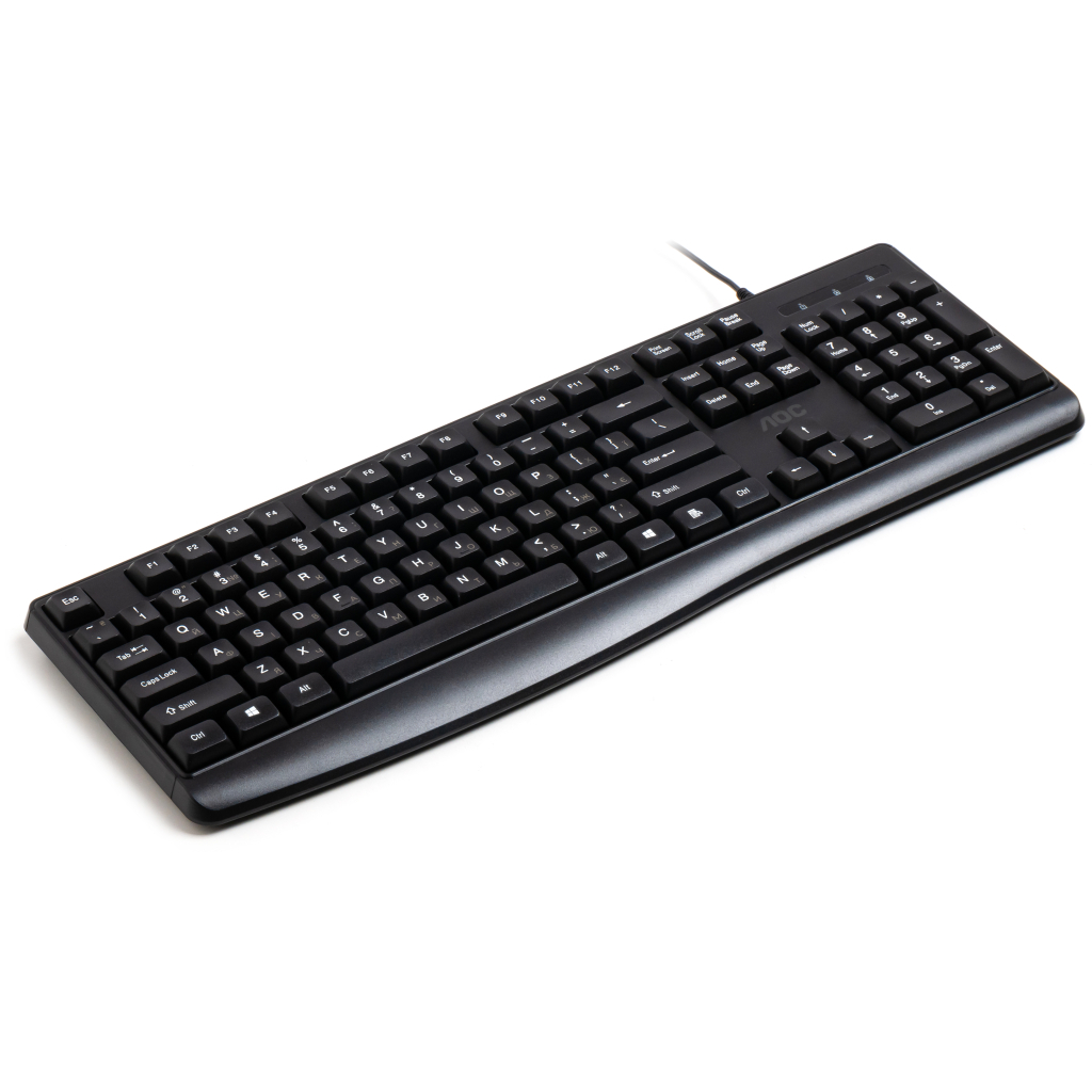 Клавіатура AOC KB120B USB UA Black (KB120B/97) фото