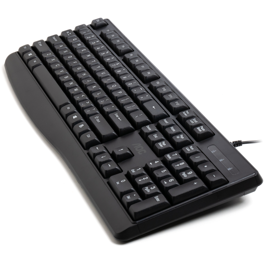 Клавіатура AOC KB120B USB UA Black (KB120B/97) фото