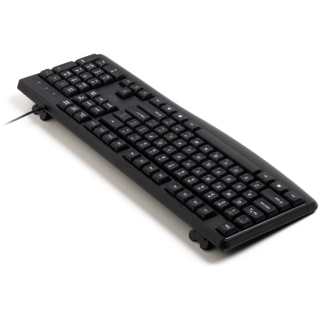 Клавіатура AOC KB120B USB UA Black (KB120B/97) фото