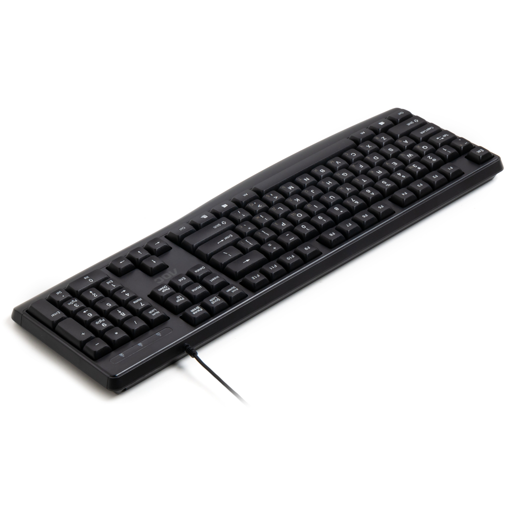 Клавіатура AOC KB120B USB UA Black (KB120B/97) фото