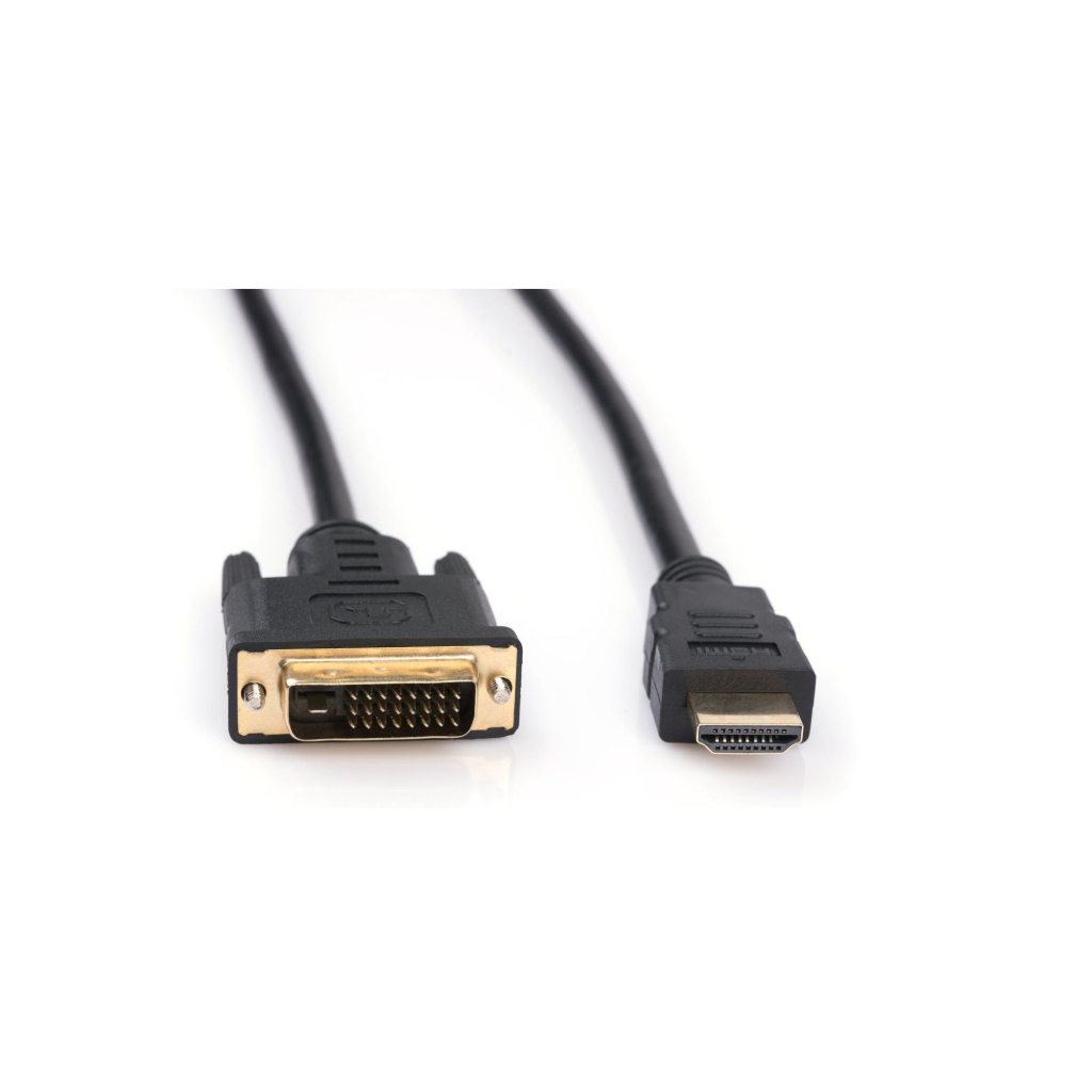 Кабель HDMI M to DVI M 3.0m 24+1pin Vinga (VCPHDMIDVI3) фото2
