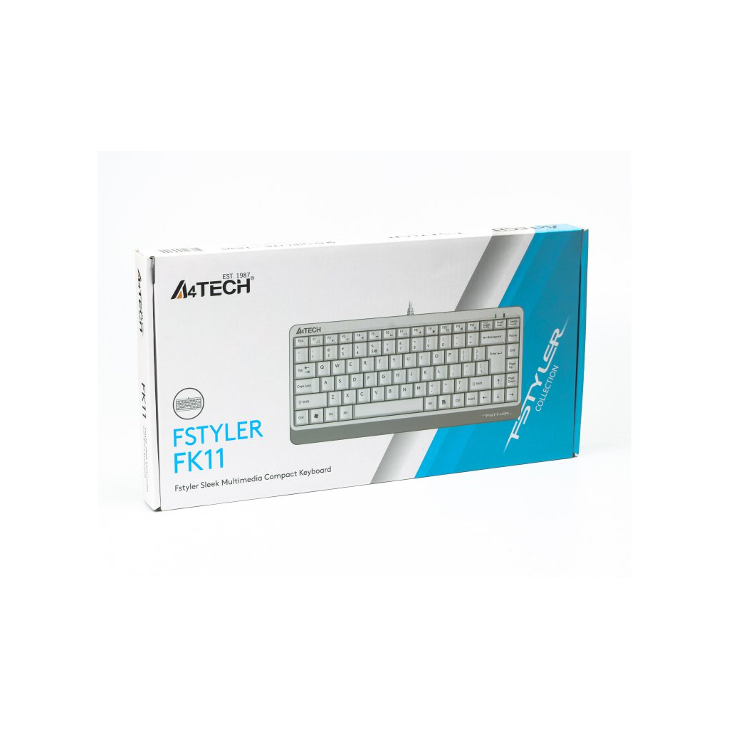 Клавіатура A4Tech FK11 Fstyler Compact Size USB White (4711421953245) фото4