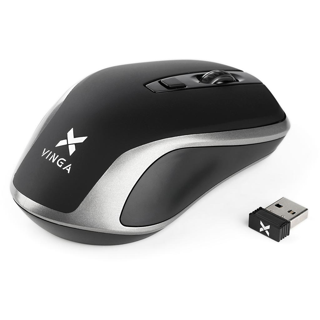 Мишка Vinga MSW-909 Silent black-grey фото6