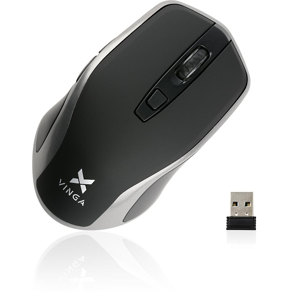 Мишка Vinga MSW-909 Silent black-grey фото9