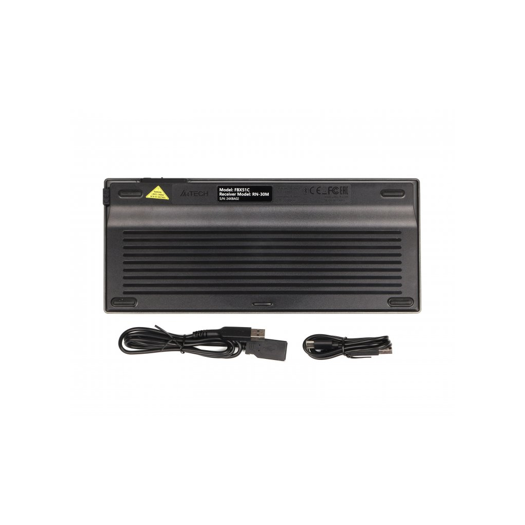 Клавіатура A4Tech FBX51C Wireless/Bluetooth Grey (4711421969765) фото7