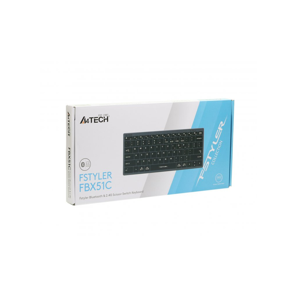 Клавіатура A4Tech FBX51C Wireless/Bluetooth Grey (4711421969765) фото8