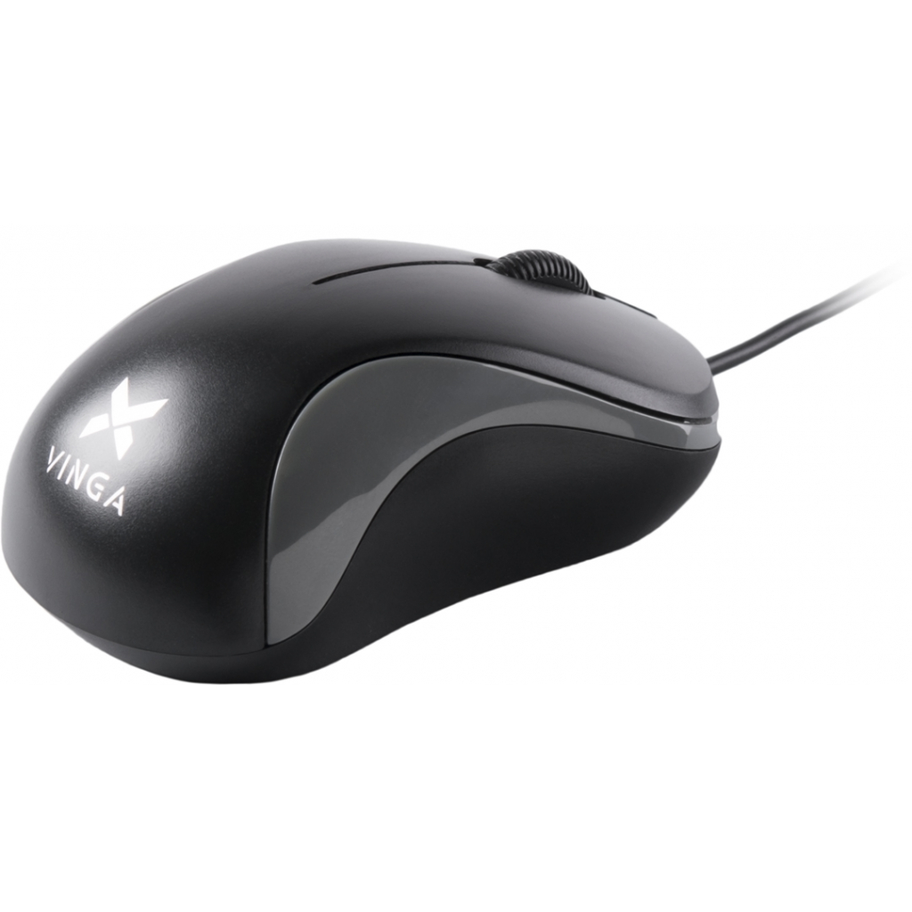 Мишка Vinga MS-882 black - gray фото