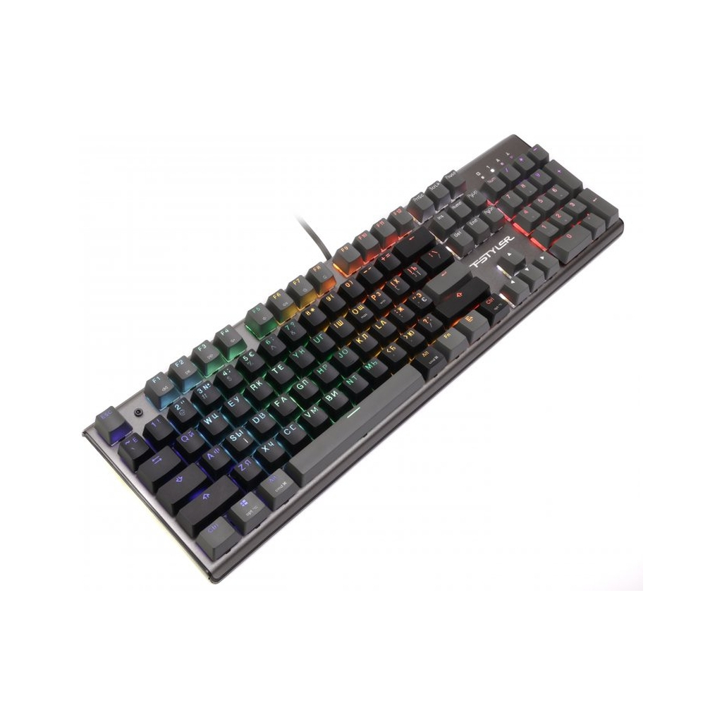 Клавіатура A4Tech FS100 RGB FS Switch USB Stone Black (4711421000567) фото