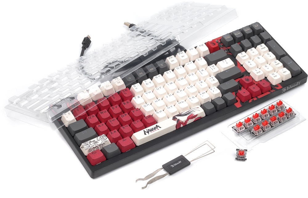 Ігрова клавіатура A4Tech Bloody S98 RGB Red Switch USB Naraka (4711421000383) фото2