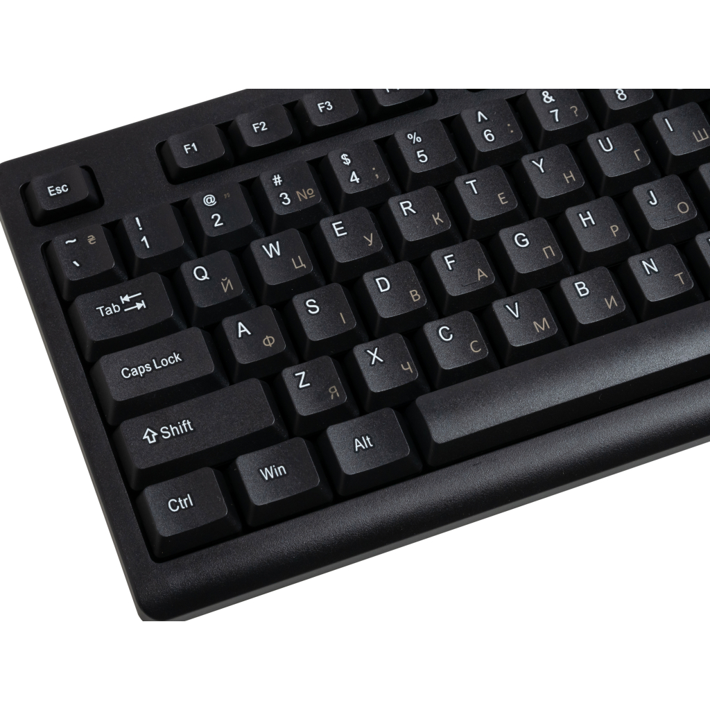 Клавіатура AOC KB100B USB UA Black (KB100B/97) фото
