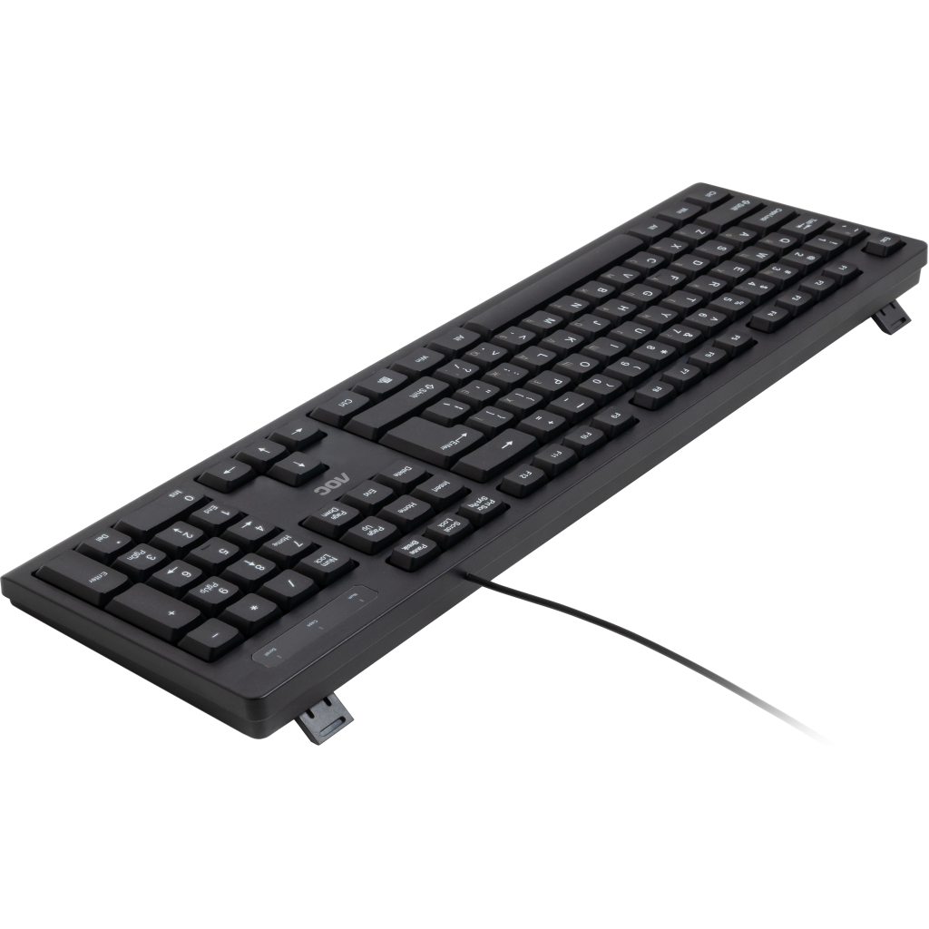 Клавіатура AOC KB100B USB UA Black (KB100B/97) фото