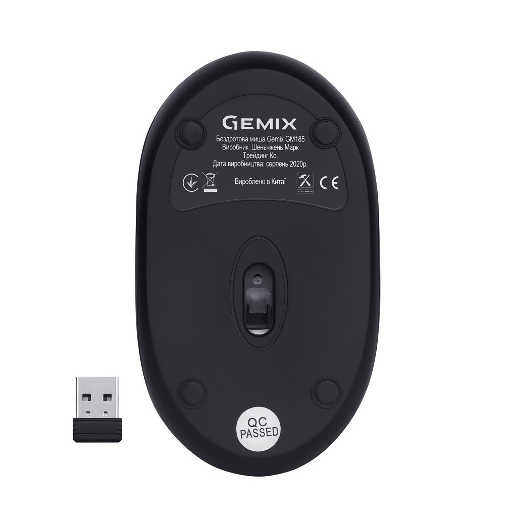 Мишка Gemix GM185 Wireless Black (GM185Bk) фото6