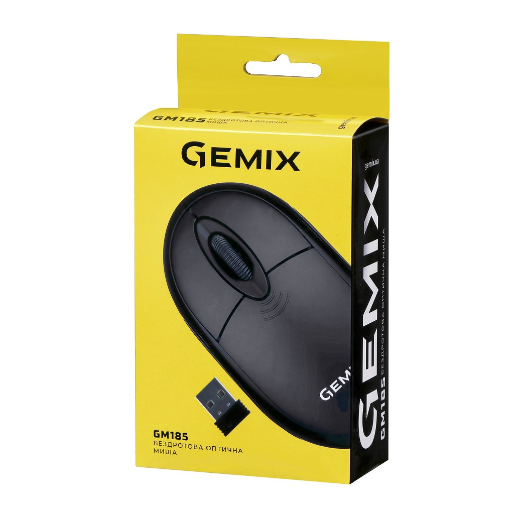 Мишка Gemix GM185 Wireless Black (GM185Bk) фото7